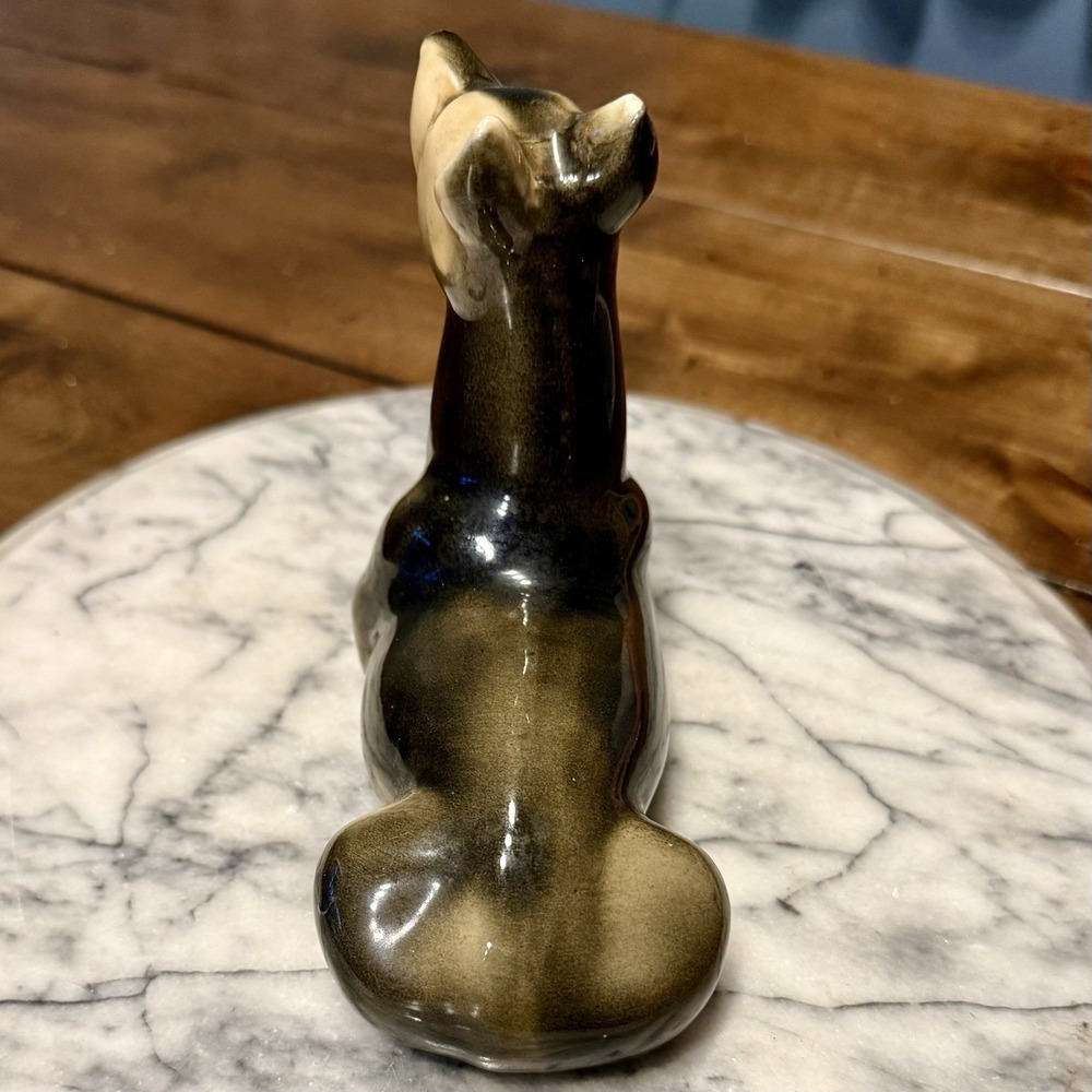 VTG 60s MCM Doberman Pinscher Dog Ceramic Figure Figurine Hand-Painted Brazil - Picture 4 of 8
